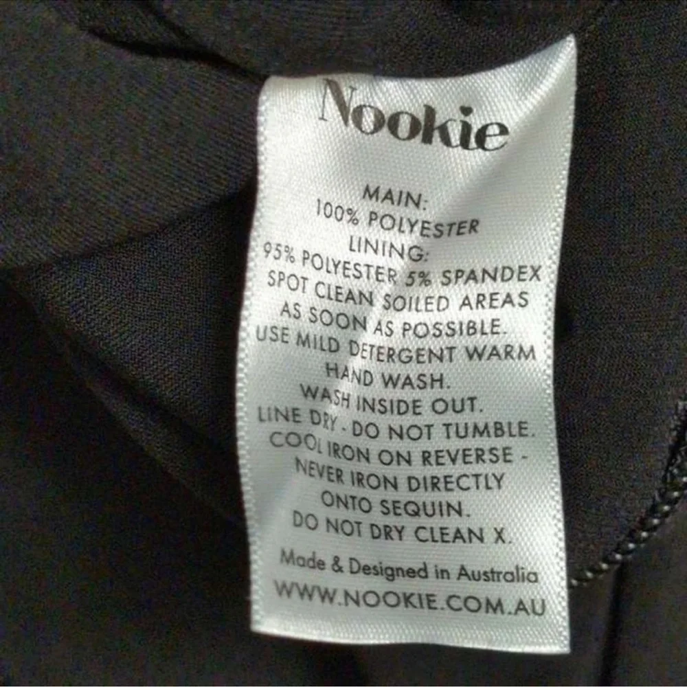 Nookie Black Strapless Sequin Gown - Picture 9 of 10